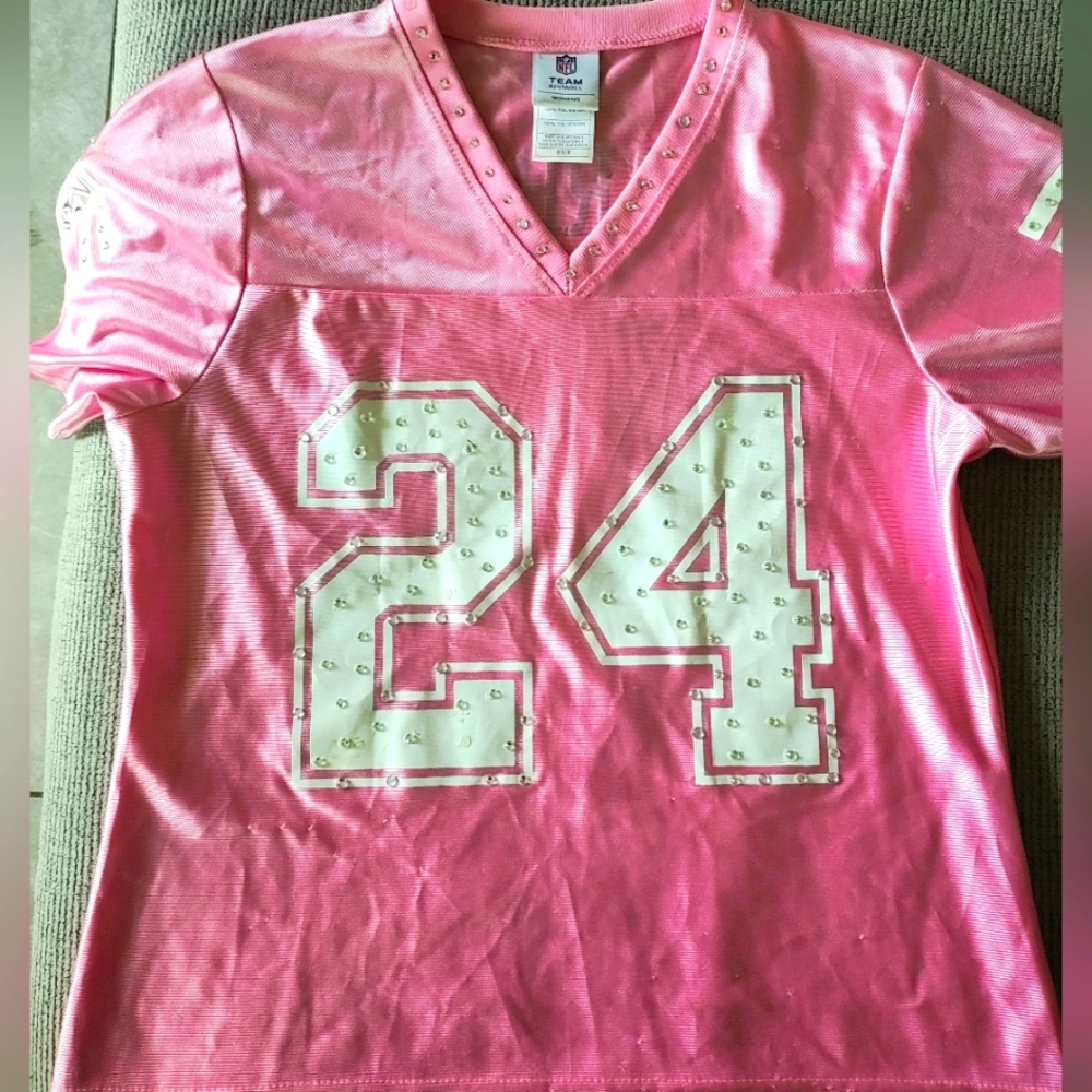 Women's BLING BLING Dallas Cowboys Jersey. #24 BARBER Size M
